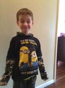 Minions hoodie, we're here, we're yellow, get used to it